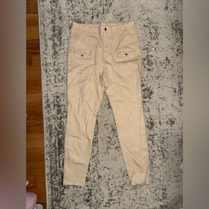 Francesca's Collections Cream Trousers